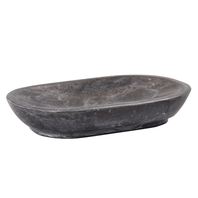 Creative Home Charcoal Marble Soap Dish, Soap Tray, Soap Holder - Gray - N/A - Gray