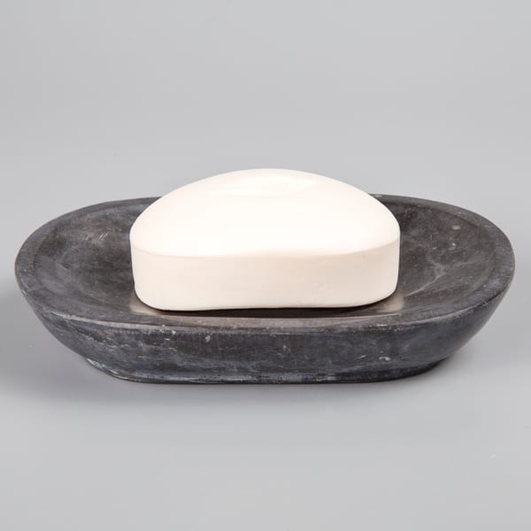 Creative Home Charcoal Marble Soap Dish, Soap Tray, Soap Holder