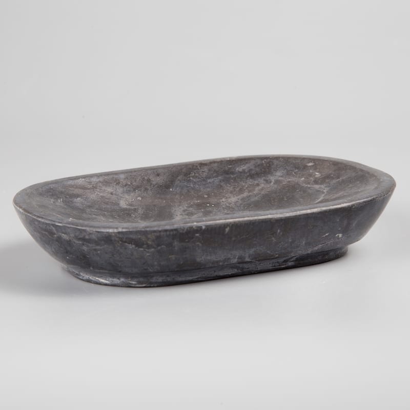 Creative Home Charcoal Marble Soap Dish, Soap Tray, Soap Holder - Gray - N/A