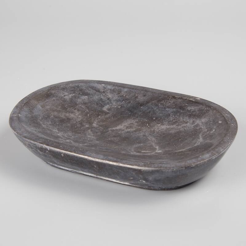 Creative Home Charcoal Marble Soap Dish, Soap Tray, Soap Holder - Gray - N/A