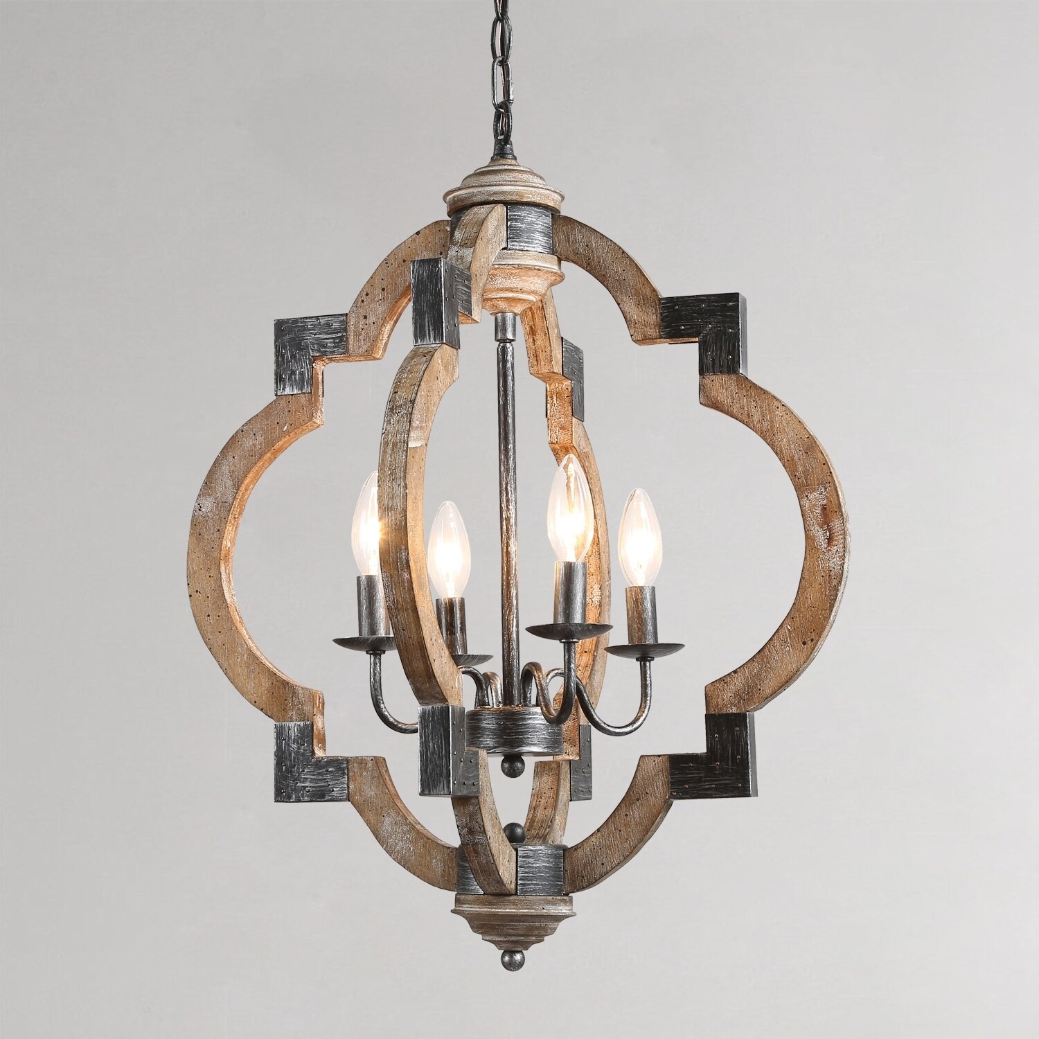 modern wood chandelier