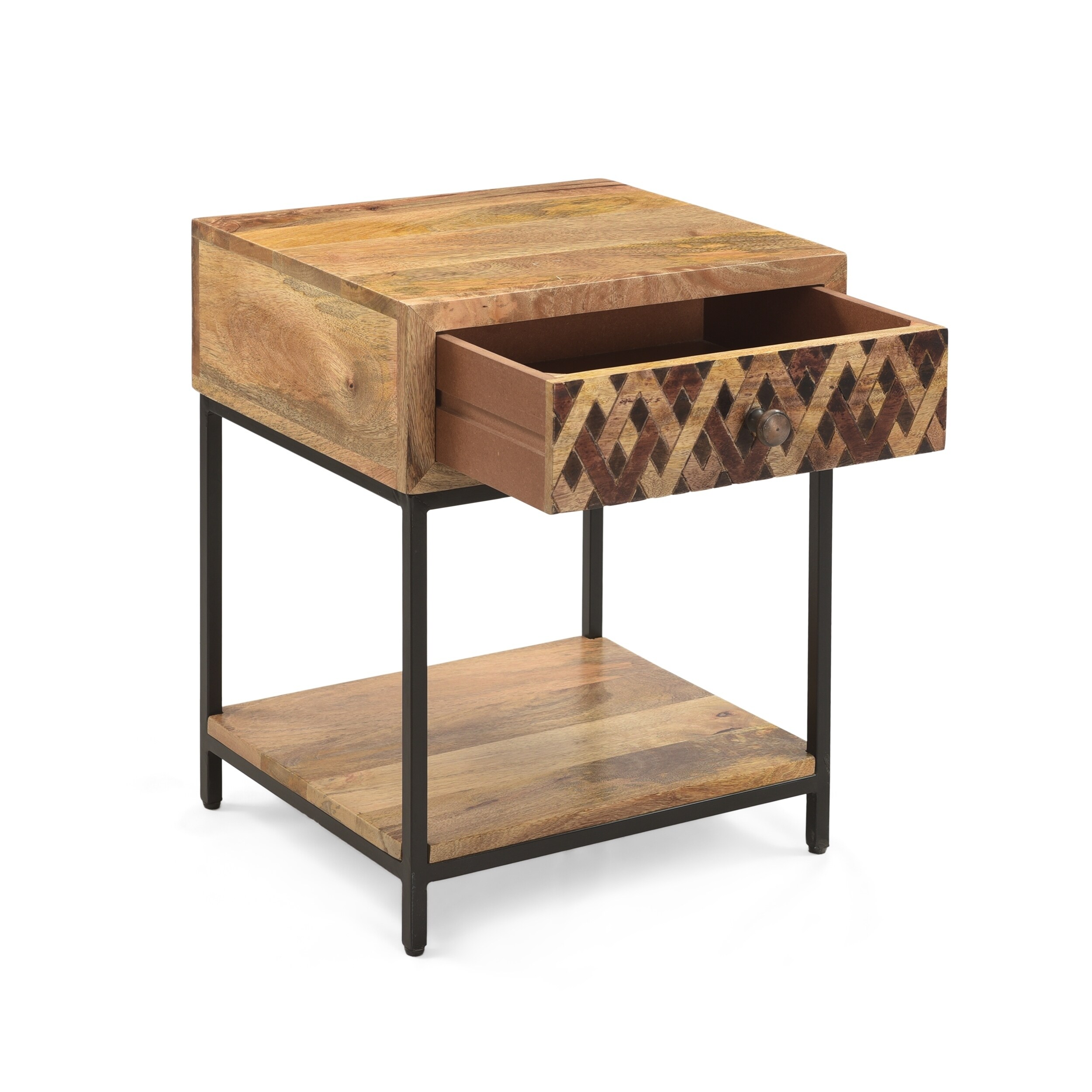 Shop Pentland Boho Bedside Table By Christopher Knight Home 17 00 W X 14 00 D X 21 00 H On Sale Overstock 30505422