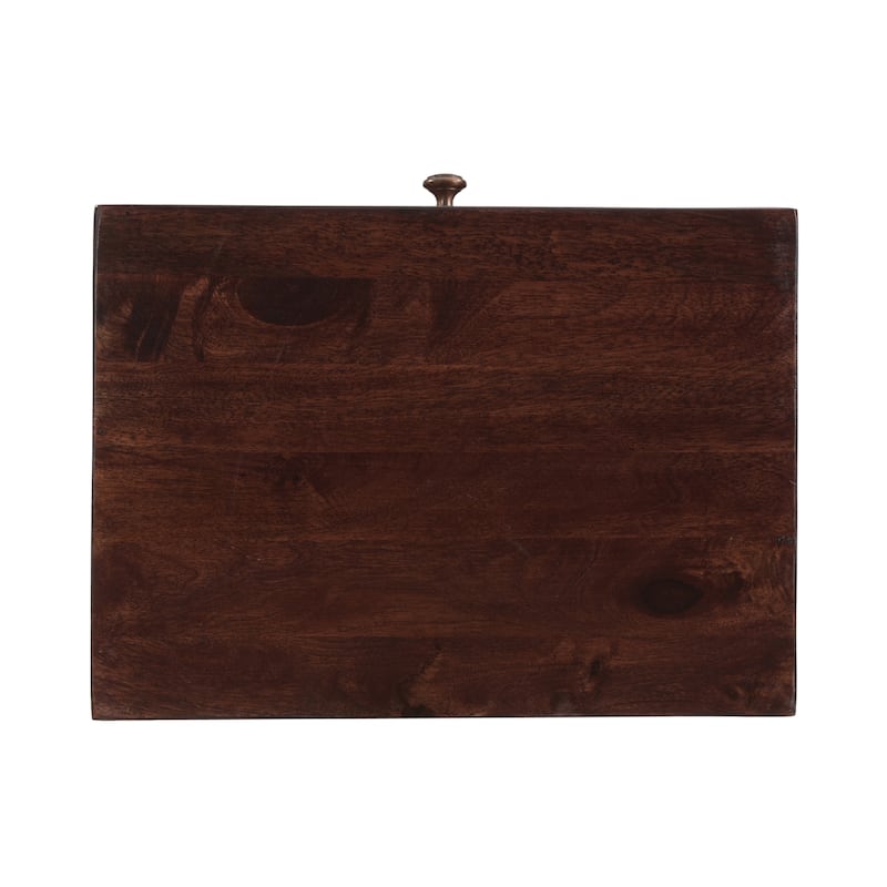 Overton Traditional Handcrafted Mango Wood Bedside Table by Christopher Knight Home - 18.00" W x 13.00" D x 27.25" H