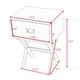 Night Stand Set of 2 for Bedroom ,Black End Table with Bin Drawer - Thumbnail 1