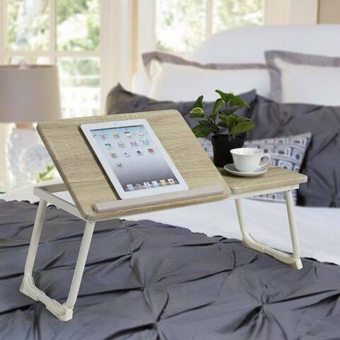 Adjustable Laptop Desk for Bed for Breakfast or Sofa Couch