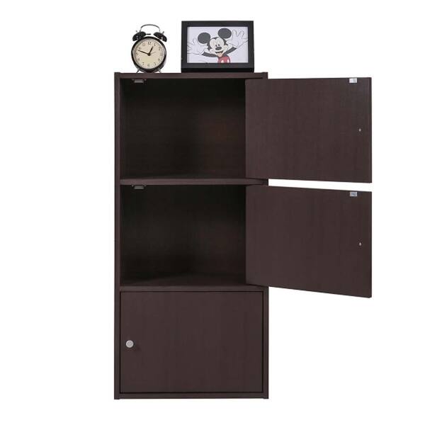 Shop Storage Cabinet 3 Door Cabinet Tall Pantry Cabinet For