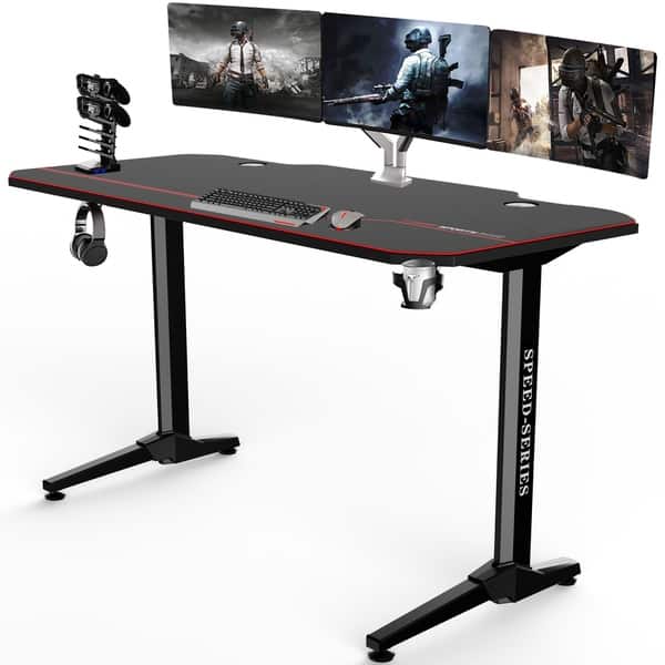 Shop 55 Inch Gaming Desk Speed Series Computer Desk Overstock