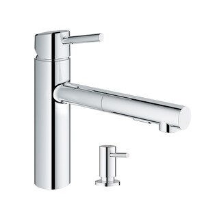 Grohe Concetto Pull-Out Kitchen Faucet with Soap Dispenser - Bed Bath ...