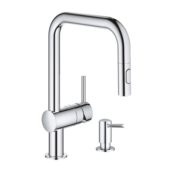 Grohe Minta Pull-Down Kitchen Faucet with Soap Dispenser. Opens flyout.