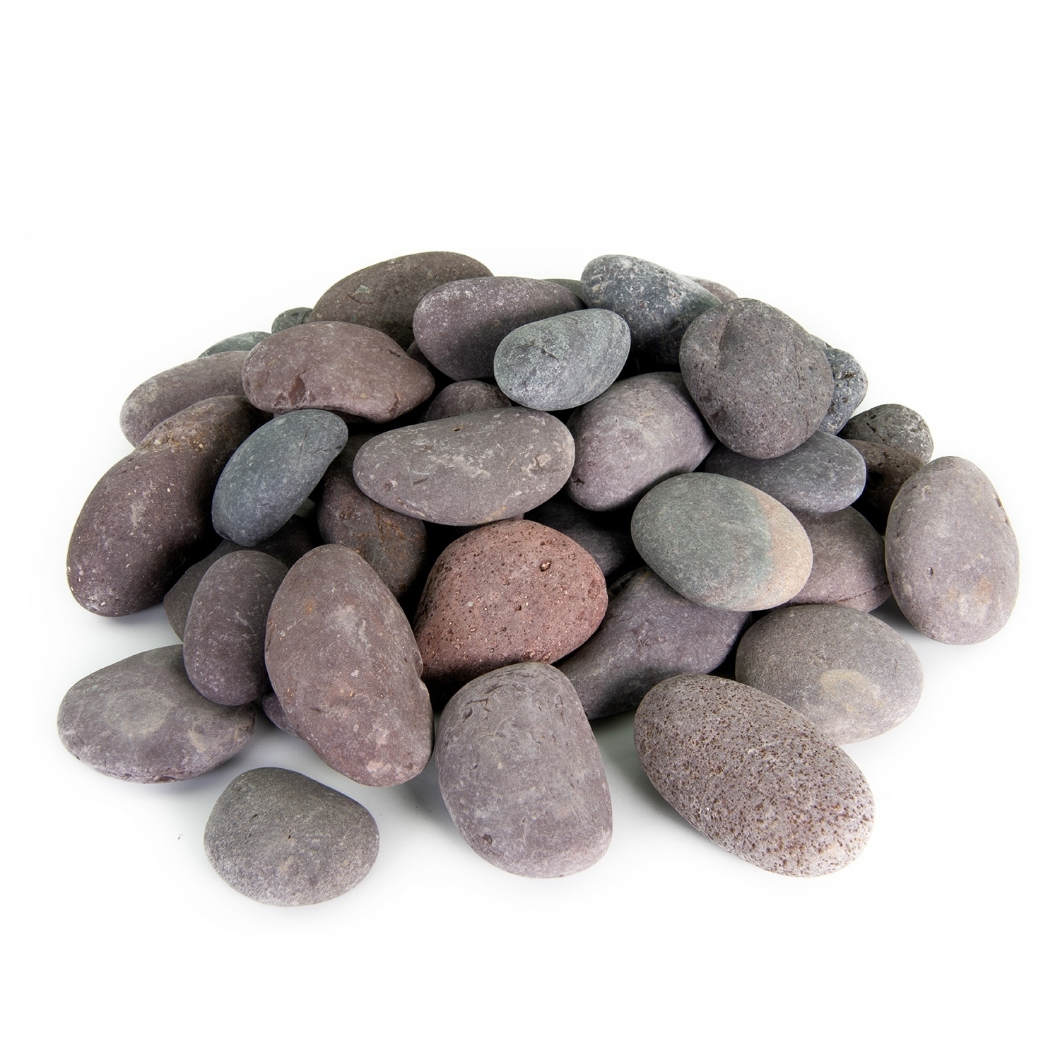 Details about   20 lb Grey Mexican Beach Pebbles Decorative Smooth Stones Gardens Landscaping