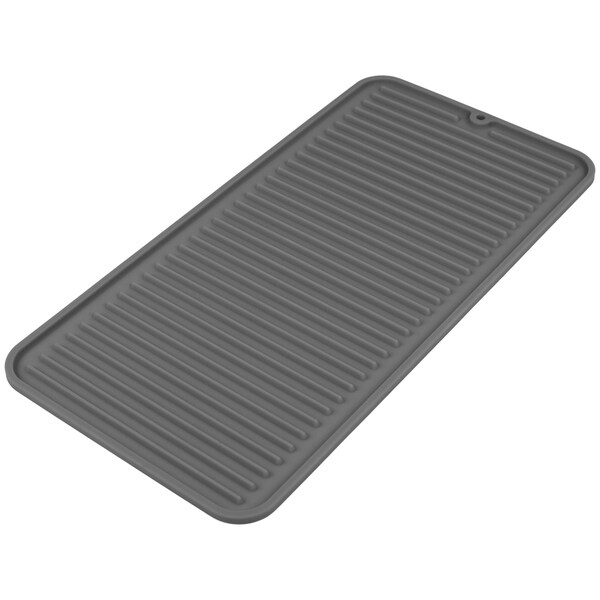 grey dog food mat
