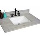 preview thumbnail 9 of 9, 60"Rustic Solid Fir Double Sink Vanity in Blue Grey Driftwood Finish with Marble Top-No Faucet