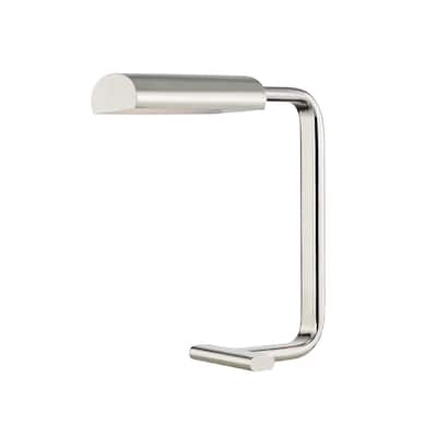 Renwick 1-light Polished Nickel Table Lamp, Polished Nickel Metal