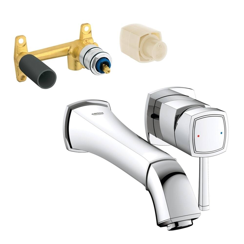 Grohe Grandera Bathroom Wall-Mount Vessel Faucet Kit with Rough-in