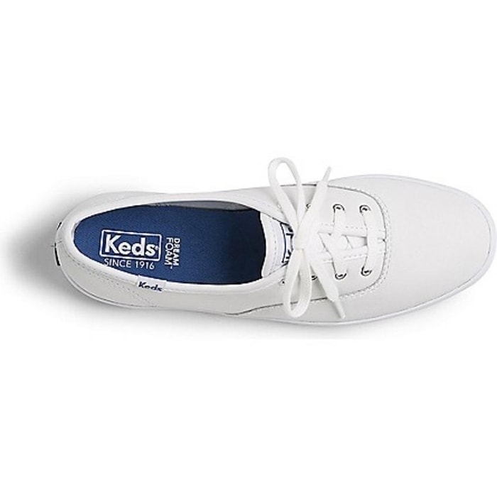 Original Leather Lace-Up Sneaker, White 