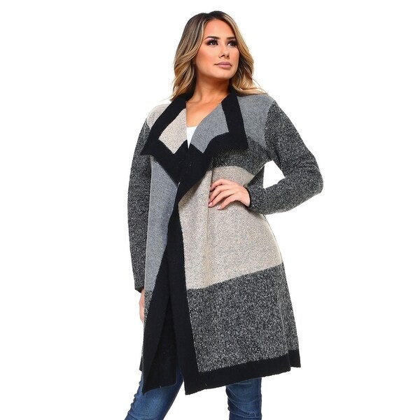 oversized open front cardigan