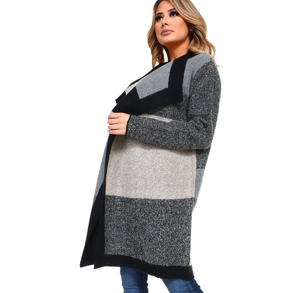 oversized open front cardigan