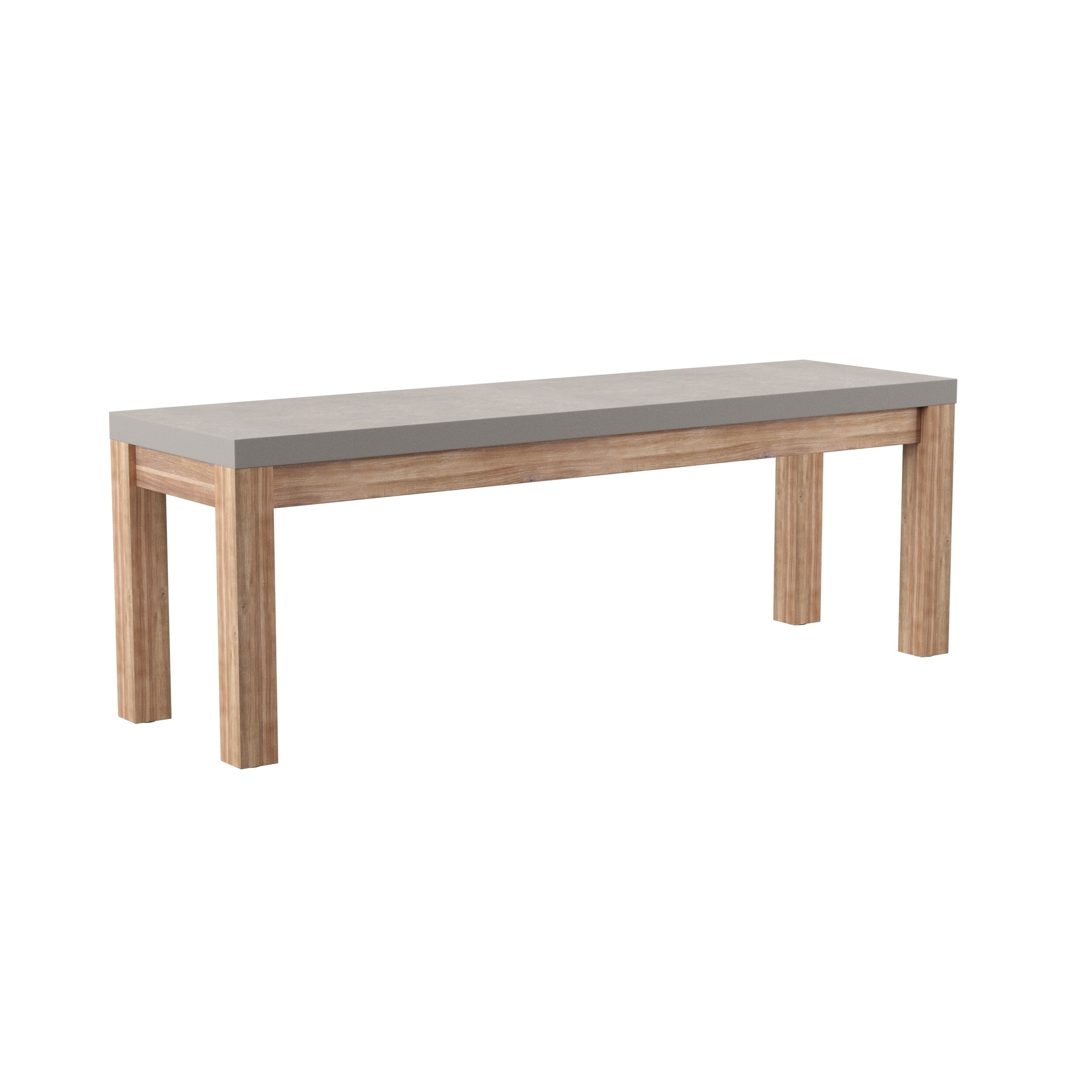 Shop Havenside Home Sarsgard Contemporary Gray Stone Dining Bench