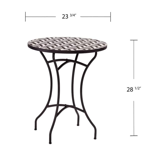 Findland Contemporary Black Ceramic Accent Table by Havenside Home ...