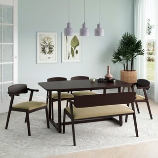 Carson Carrington Comiskey 6-piece Mid Century Modern Espresso Wood ...