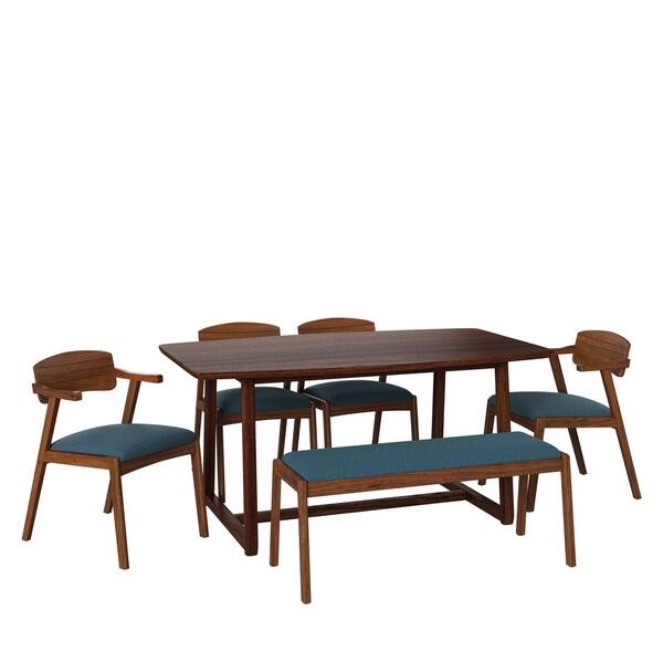 Shop Carson Carrington Comiskey 6 Piece Mid Century Modern Wood