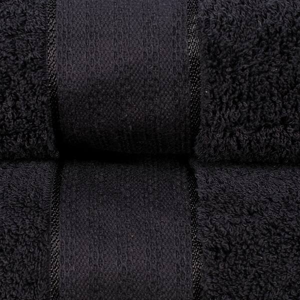 Luxury Bath Sheet Towels Extra Large 35x70 Inch 2 Pack, Black Highly  Absorbent