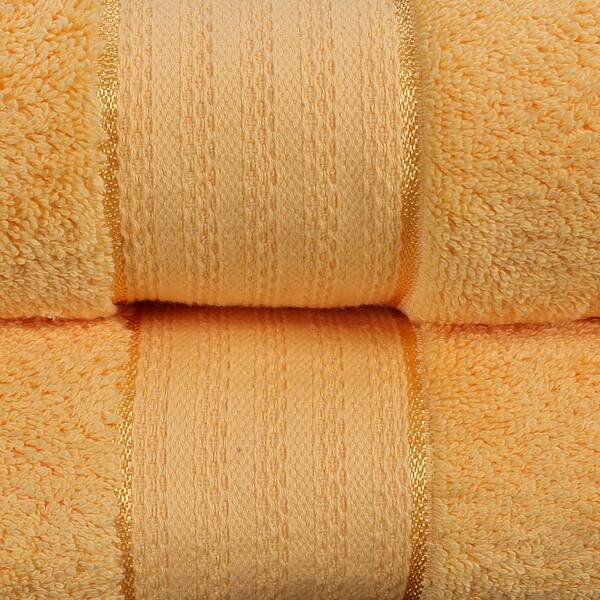 Glamburg 700 GSM 4-Pack Bath Towel Set - 100% Combed Cotton - 4