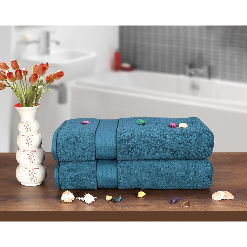 Glamburg 700 GSM 4-Pack Bath Towel Set - 100% Combed Cotton - 4