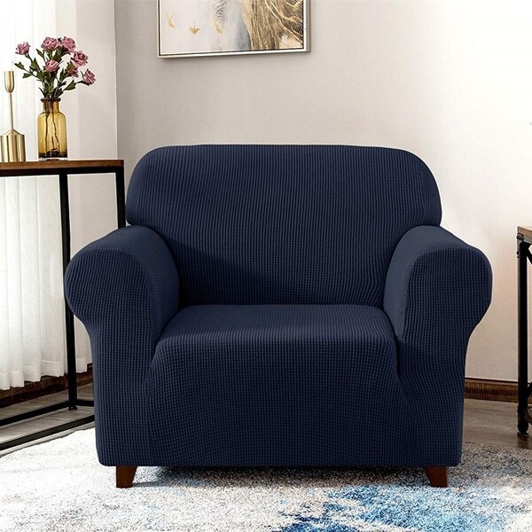 blue armchair covers