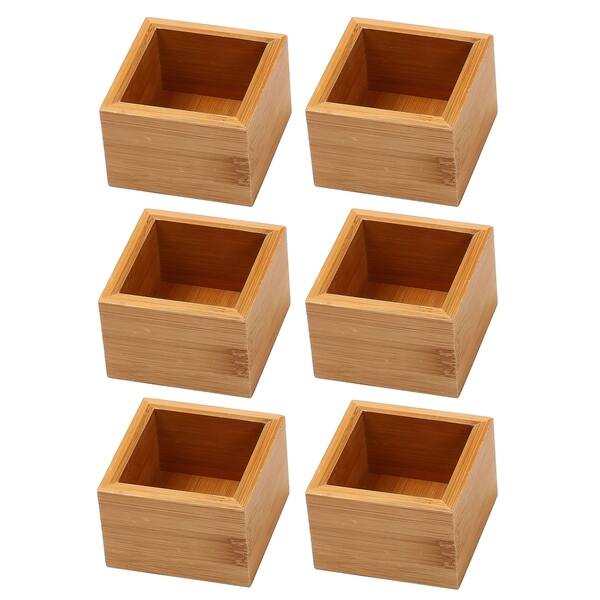 Shop Ybm Home Bamboo Kitchen Drawer Organizer Storage Box Set Of