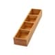 preview thumbnail 2 of 1, YBM HOME Bamboo 4 Compartment Organizer Tray for Drawers