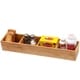 preview thumbnail 3 of 1, YBM HOME Bamboo 4 Compartment Organizer Tray for Drawers