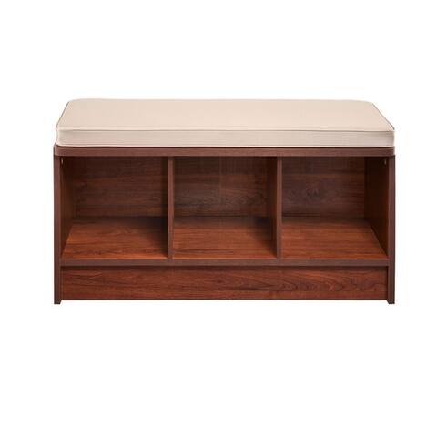 Cubeicals 3 Cube Storage Bench with Tan Cushion