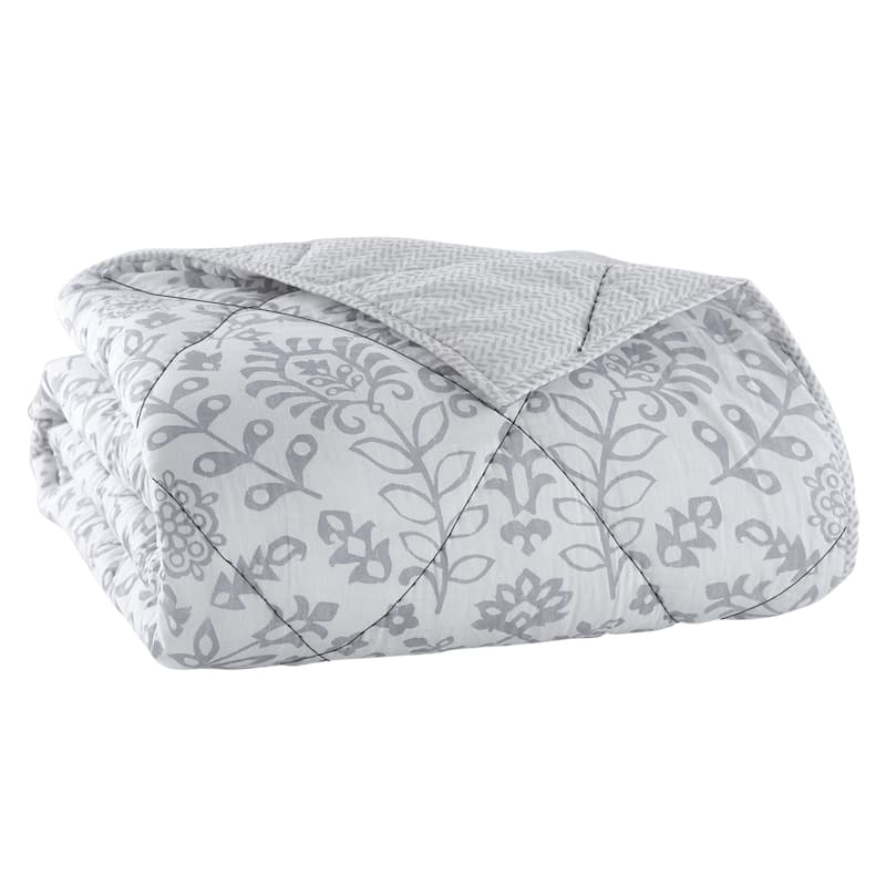 Porch & Den Scofield Floral Print Cotton Quilt