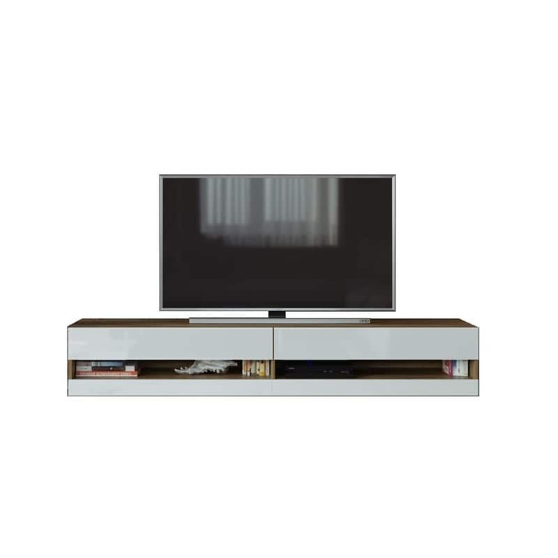 GOVI New TV Stand - N/A - Oak Country/White