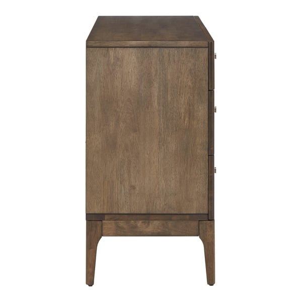 Shop Ozan Walnut Finish 6 Drawer Dresser By Inspire Q Modern