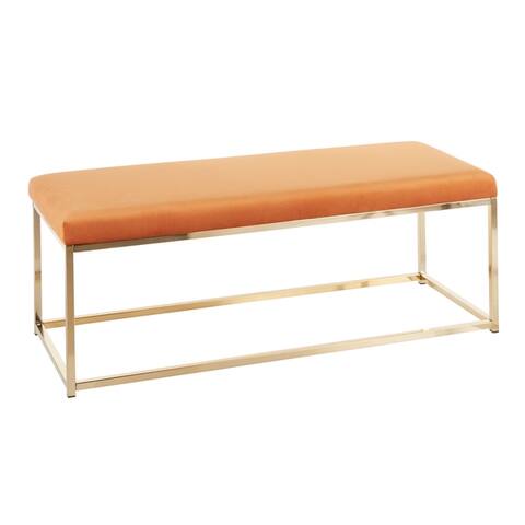 Zenn Contemporary Velvet Bench - N/A