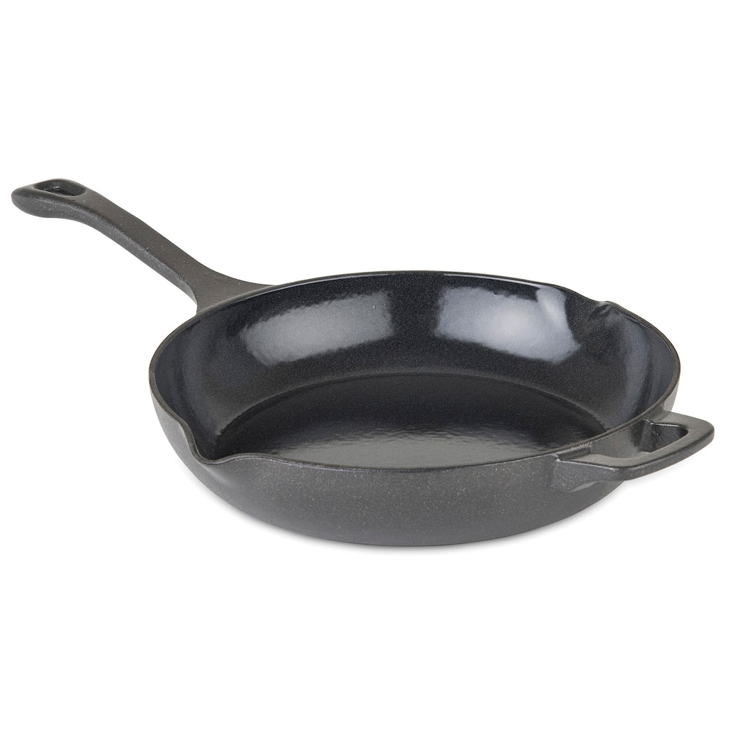 Viking Cast Iron 10.5 inch Chef's Pan with Spouts, Enamel Coated