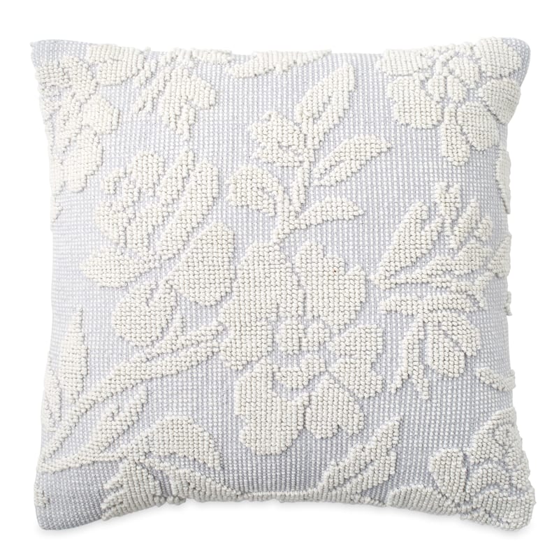 Porch & Den Shearwater Woven Floral Decorative Pillow