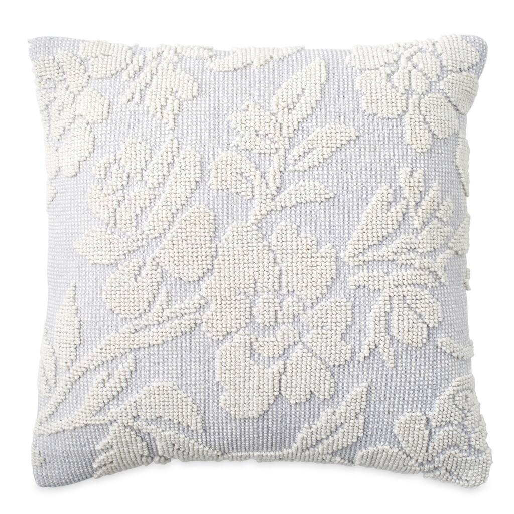 Porch & Den Shearwater Woven Floral Decorative Pillow
