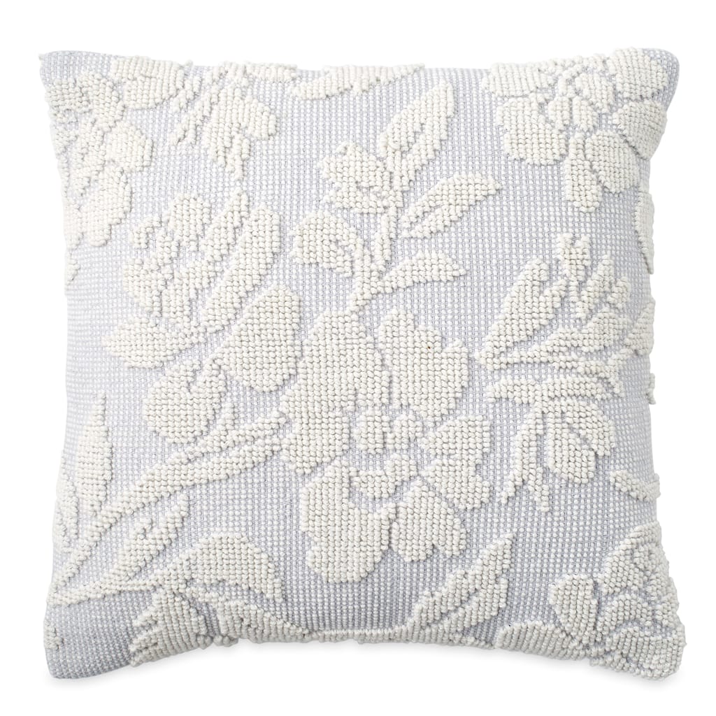 Porch & Den Shearwater Woven Floral Decorative Pillow