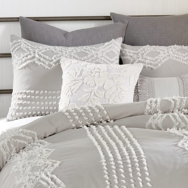 Porch & Den Shearwater Woven Floral Decorative Pillow