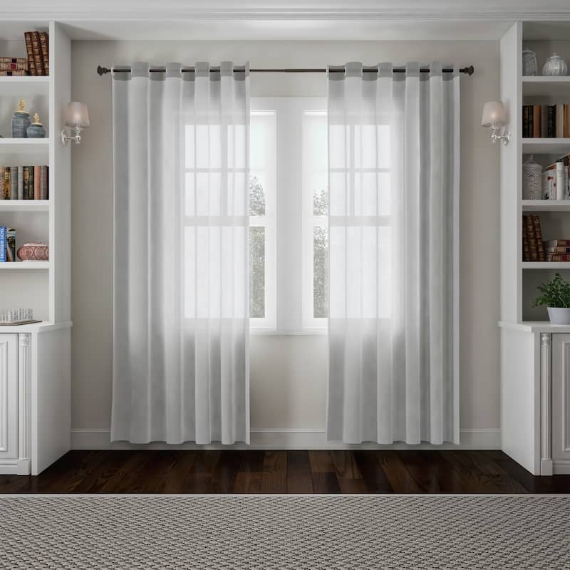 1-Inch Decorative Modern Square Finial Curtain Rod