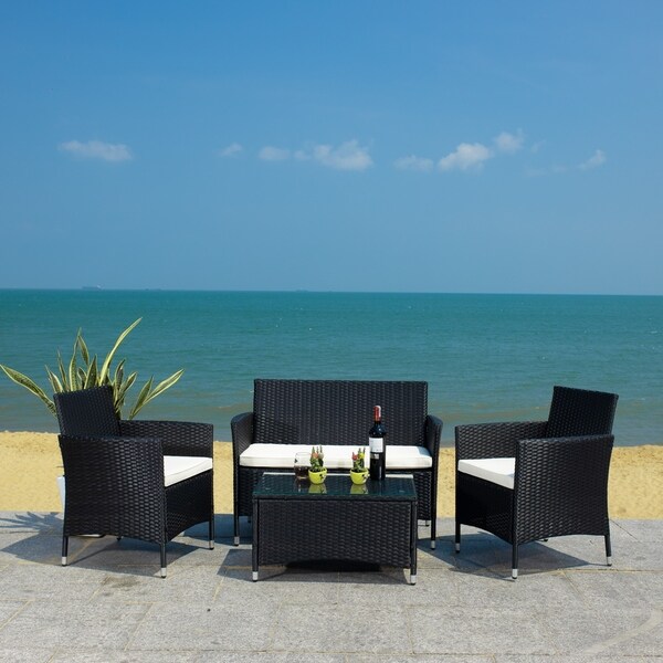 Safavieh Outdoor Living Bandele 4-piece Patio Set