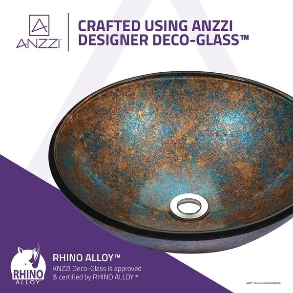 Tara Deco-Glass Vessel Sink in Emerald Burst Tara Deco-Glass Vessel Sink in Emerald Burst