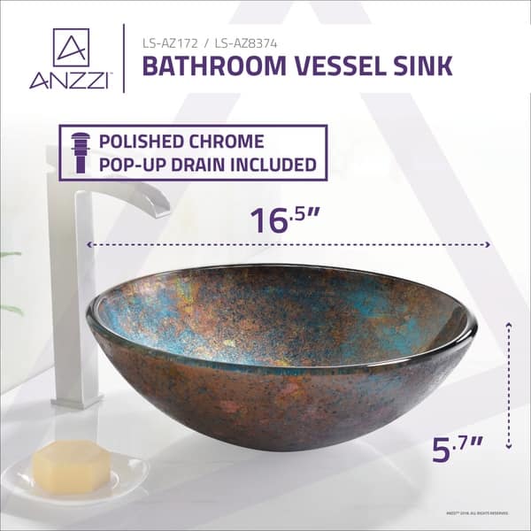 Tara Deco-Glass Vessel Sink in Emerald Burst Tara Deco-Glass Vessel Sink in Emerald Burst