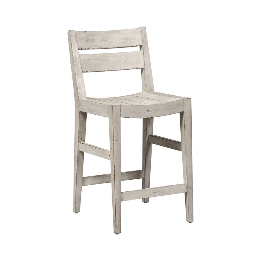 Liberty Color Nook Whitestone Slat Back Counter Height Chairs (Set of 2)