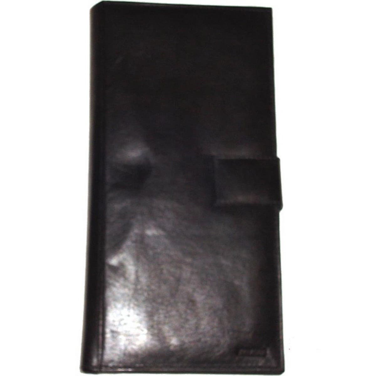 Kozmic Black Leather Travel Wallet Black Size L