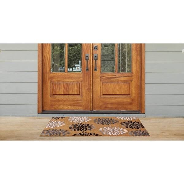 Shop A1hc Large Vinson Floral Outdoor Door Mat 30 X48 Patio Rug