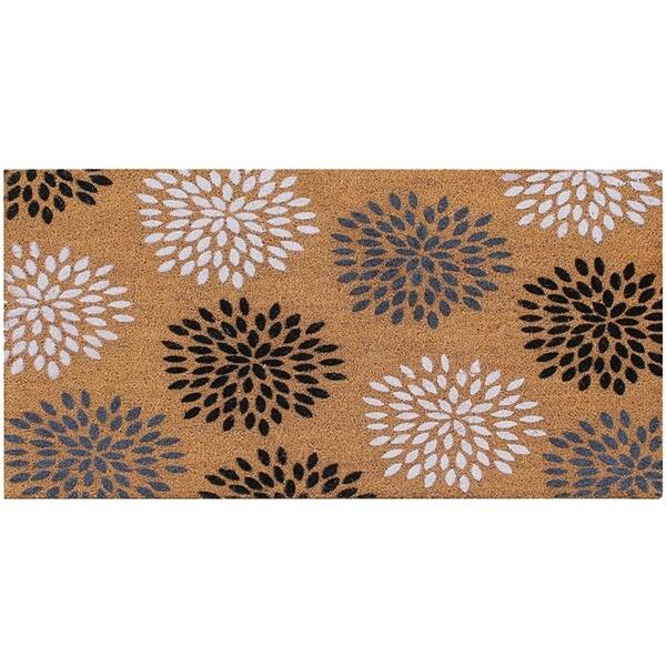 Shop A1hc Large Vinson Floral Outdoor Door Mat 30 X48 Patio Rug